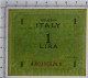 1 LIRA OCCUPAZIONE AMERICANA IN ITALIA MONOLINGUA FLC 1943 QFDS - Allied Occupation WWII