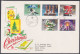 GB Great Britain 1983 Private FDC Christmas, Christianity, Bird, Birds, Tree, Santa Claus, Celebrations, First Day Cover - Storia Postale