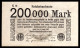 DEUTSCHLAND - ALLEMAGNE - 200 000 Mark Reichsbanknote - 1923 - P100 - UNC / NEUF - 20 Mio. Mark