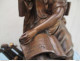 Belle Statuette Regul - LA LECTURE - Femme Assise Signé DORIO Parfait état Haut 28 Cm Poids 2 Kg 4 - Metal