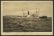 MSP VON 1914 - 1918 414 (Kriegsfeuerschiff Steingrund, Nr. Unklar) In Schwarzviolett, 18.5.1917, Feldpost-Ansichtskarte  - Maritime