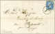 Lettre De Brigade J (2 Frappes) / N° 22 Sur Lettre Avec Texte Daté De Paris Le 6 Septembre 1856 Pour Liguge. - SUP. - R. - 1862 Napoléon III
