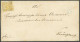 BRAUNSCHWEIG 14A BRIEF, 1865, 1 Sgr. Gelbocker, Durchstochen 16, Fast Allseits Vollständiger Durchstich, Auf Brief Mit N - Brunswick