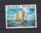 POLYNESIE 1976 TIMBRE N°114 OBLITERE BATEAU - Used Stamps