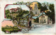 Ansichtskarte Litho AK Metzerlen-Mariastein Burg, Hotel, Ruine Landskron 1908 - Altri & Non Classificati