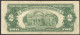 United States Note 2 Dollars Jefferson Red Seal 1953 C A-A VF No Tear Or Hole - United States Notes (1928-1953)