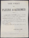 Imprimé "Vente Publique De Fleurs & Légumes" Affr. N°26 Càd Oval "PD /8 NOV.1876/ BRUXELLES" (Imprimés) Pour AUDERGHEM P - 1869-1888 Lion Couché (Liegender Löwe)