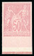 1890, Type Sage 50 Centimes Rose Non Dentelé Y&T N°98 - 1876-1898 Sage (Type II)