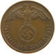 GERMANY 2 REICHSPFENNIG 1937 A #s109 0793 - 2 Reichspfennig