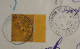 DQ2  MONACO LETTRE  CHARGEE  N°18  + INTERPANNEAU  1899  MONTE CARLO A  NIMES FRANCE+ CACHET CIRE  +AFF. INTERESSANT+ - Postmarks