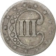 États-Unis, Silver 3 Cents, 1852, Philadelphie, Argent, TB - 2, 3 & 20 Cent