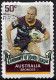 AUSTRALIA 2008 QEII 50c Multicoloured, Centenary Of Rugby League-Broncos Self Adhesive FU - Usados