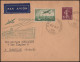 PV 9 - 12/11/1937 - Air Mail. Letter Sent From French To Marseille. Airport Inauguration. - 1927-1959 Covers & Documents