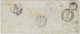 BELGIQUE - 1867 3x N°17 10c Gris (dont Une Paire) Sur Petite Enveloppe D'EECLOO (losange 108) Pour Besançon, France - 1865-1866 Profilo Sinistro