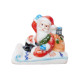 Feve Le Père Noël S'amuse 2001 Porcelaine Figurine Miniature 3cm - Personaggi