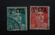 COLONIE FRANCIA ISOLA DE REUNION 1949 - 1952 TIMBRES DE FRANCE DE 1945 SURCHARGES CFA - Usados