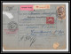 25081 PROMO Bulletin D'expédition France Colis Postaux Fiscal Haut Rhin 1927 Strasbourg Merson 145+206 - Brieven & Documenten