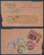 Inde British India 1921 Used Registered WIndow Cover VP Label, Value Payable, King George V Stamps - 1911-35 Roi Georges V