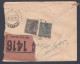 Inde British India 1932 Used Registered Cover VP Label, Value Payable, Mathura To Kota, KGV, Postal Stationery - 1911-35  George V