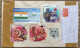 INDIA UAE 2022, COVER USED DIFF STAMP, INDIA UAE JOINT FLAG, ARTIST BIHAR GRASS PRODUCT, JAIPUR BLUE POTTERY, PALAKKAD M - Storia Postale