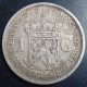 Netherlands 1 Gulden Wilhelmina Crown 1917 XF Details - 1 Gulden