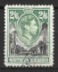 NORTHERN  RHODESIA....KING GEORGE VI..(1936-52..)......2/6.....SG41....CDS......VFU..... - Northern Rhodesia (...-1963)