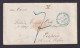 Großbritannien Brief Bradford Yorks Via Osende N. Eupen Rote K1 RL 1855 + Roter - Cartas & Documentos