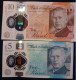 BANK OF ENGLAND UNCIRCULATED NEW CHARLES III £10 &  £5 BANKNOTES - 10 Pounds