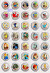 210 X TINTIN BADGE BUTTON PIN SET 5 (1inch/25mm Diameter) - Pin's