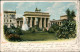 Ansichtskarte Mitte-Berlin Brandenburger Tor 1903 - Brandenburger Door