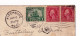 Lettre 1922 Fitchburg Massachusetts USA Pour Liège Belgique  Mayflower Pilgrim Tercentenary Pair 2 Cents Washington - Lettres & Documents