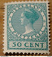 PAYS BAS - NEDERLAND : Wilhemine, 50 Cent, + WATERMARK, 1926-27 , Mint * Hinged  ............ CL1-12-1b - Unused Stamps