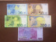 5 BILLETS 500 200 100  50  20 Euros  SPÉCIMENS  FICTIFS  FAKE - Fiktive & Specimen