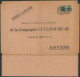 Guerre 14-18 - OC14 Sur Papiers D'affaires Expédié De Antwerpen (1918) > Bastogne + Réponse. - OC1/25 Generaal Gouvernement