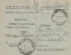 AVVISO RICEVIMENTO 1946 LUOGOTENENZA PACCHI 2X4 LUOG+2 TIMBRO MANFREDONIA FOGGIA (YK2411 - Marcophilie