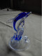 Vintage - Statuette De Dauphin Bleu En Cristal D'Arques France - Glass & Crystal