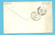 19 Op Brief Stempel LOUVAIN Naar ST-PIERRE-LEZ-CALAIS,stempel PD +  Verso FRANCE OUEST 3 (ambulant) - 1865-1866 Perfil Izquierdo