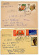 Russia / Soviet Union 1963 2 Airmail Covers; Donetsk (Ukraine) To Watervliet, New York; Mix Of Stamps - Storia Postale