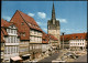 Ansichtskarte Osterode (Harz) Marktplatz Geschäfte Auto Parkplatz 1970 - Osterode