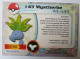 CARTE POKEMON # 43 MYSTHERBE TOPPS TV ANIMATION ÉDITION FR - Other & Unclassified