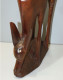 Delcampe - -BELLE GRANDE ANCIENNE STATUE ANTILOPE BOIS Sculpté Orig. AFRIQUE Jus Grenier    E - Afrikaanse Kunst