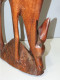 Delcampe - -BELLE GRANDE ANCIENNE STATUE ANTILOPE BOIS Sculpté Orig. AFRIQUE Jus Grenier    E - Afrikaanse Kunst