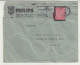 Philips, Beograd Company Letter Cover Posted 1935 To Senj Memo Inside B240615 - Lettres & Documents
