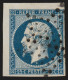 N°10, Coin De Feuille, Présidence 25c Bleu, Oblitéré étoile De Paris - SUPERBE - 1852 Louis-Napoléon