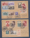 Salon De Philatélie Paris 1946 - 2 Enveloppes Recommandées Pour New York - Briefe U. Dokumente