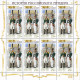 2023 3429 Russia Strip Of 4 Russian Jacket History - The Preobrazhensky Regiment MNH - Nuevos