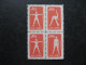 CHINE :  TB Bloc De 4 N° 937 Au N° 937C . Neuf Sans Gomme D'origine. - Unused Stamps