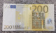 European Union  200 Euro Banknote 2002 Rare X Series Germany 200€ 2002 - 200 Euro