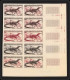 90974 N° 231 Varan Varanus Essai Proof Non Dentelé Imperf ** MNH Bloc 10 Carte Maximum 1955 Afrique équatoriale AEF  - Unused Stamps