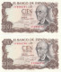 CRJ2479 PAREJA CORRELATIVA BILLETES ESPAÑA 100 PESETAS 1970 SERIE 3Y SIN CIRCULAR - Andere & Zonder Classificatie